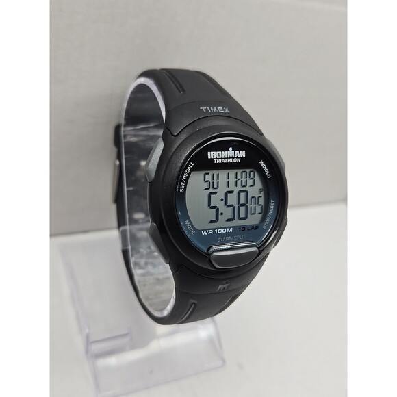 Timex Ironman Triathlon T5K608 Digital 10 Lap Indiglo 100M WR New Battery Watch - Picture 3 of 11